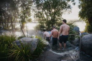 Descending into sensational geothermal hot water for a rejuvenating soak at Polynesian Spa