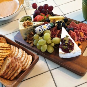 Cheese and antipasto platters